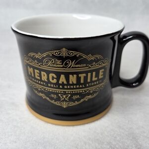 The Pioneer Woman Black and Gold Mercantile Mug Double Sided